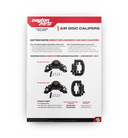 Air disc calipers