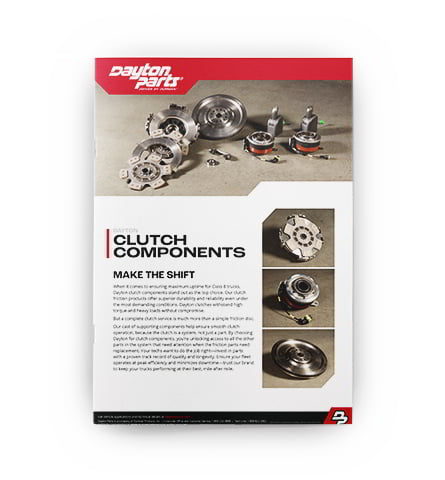 Clutch components - sell sheet Dayton